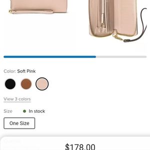 Michael kors wallet soft pebble leather wallet